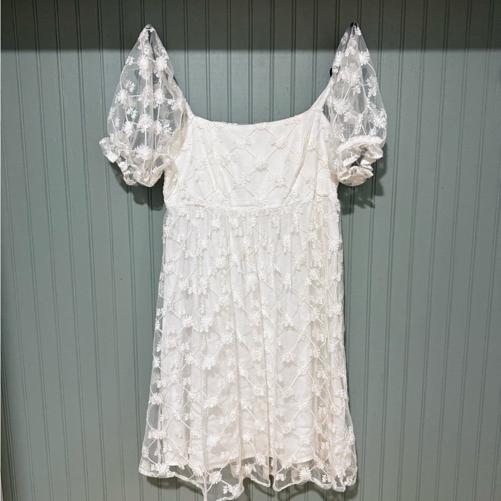 Altrd state white mini floral dress - Picture 2 of 3
